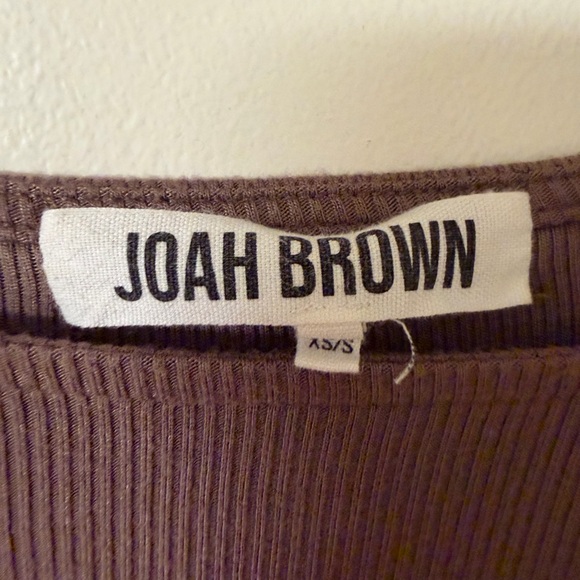 Joah Brown Cocoa Long Sleeve Crop Top - Picture 3 of 3